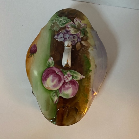 Thames Vintage Fruit Themed Covered Trinket Dish - Picture 4 of 13